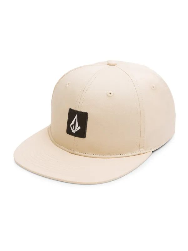 V Square Snapback Hat - Bleached Sand sold by Volcom