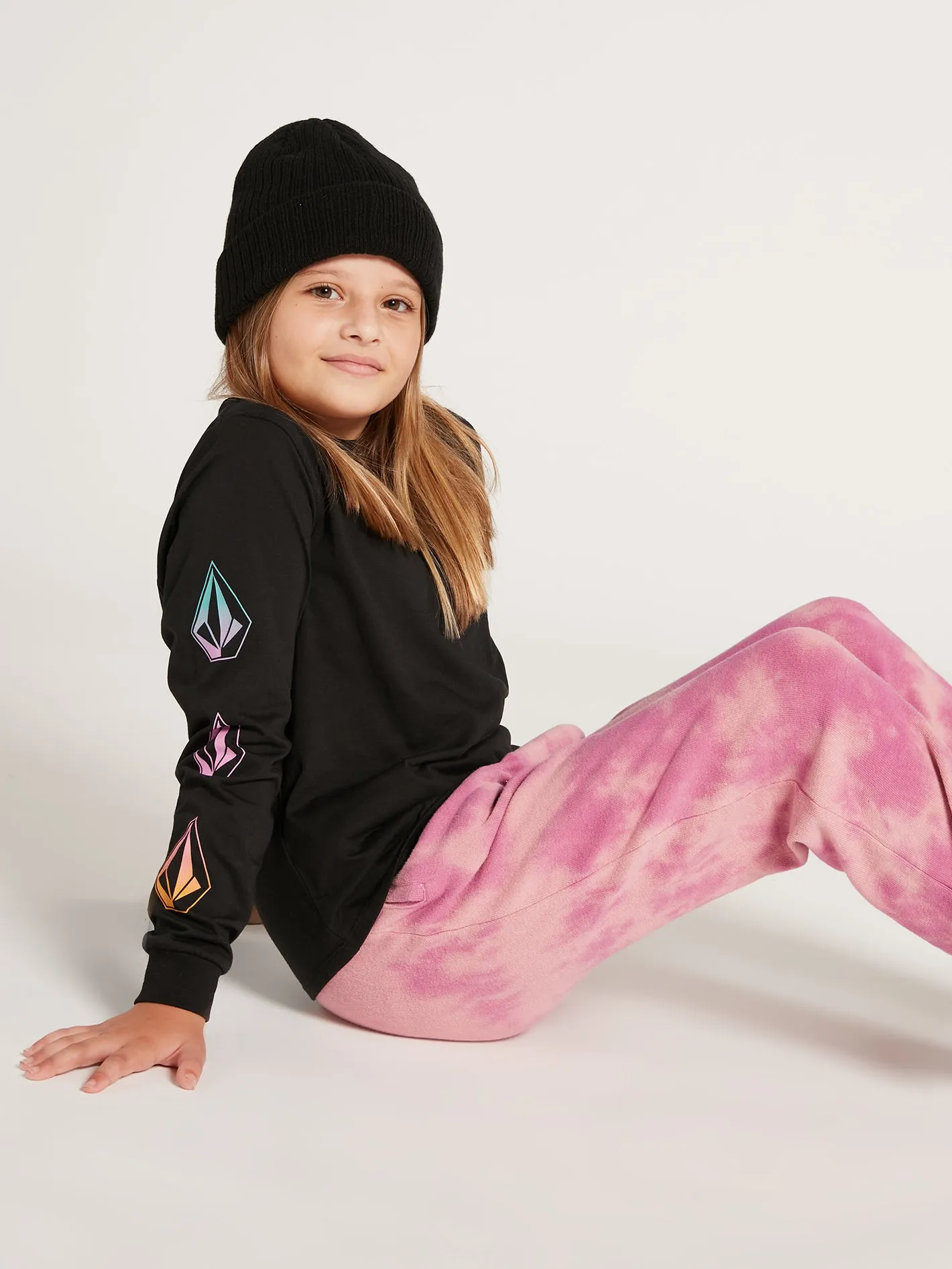 Girls Made From Stoke Long Sleeve Tee - Black sold by Volcom product image thumbnail 4