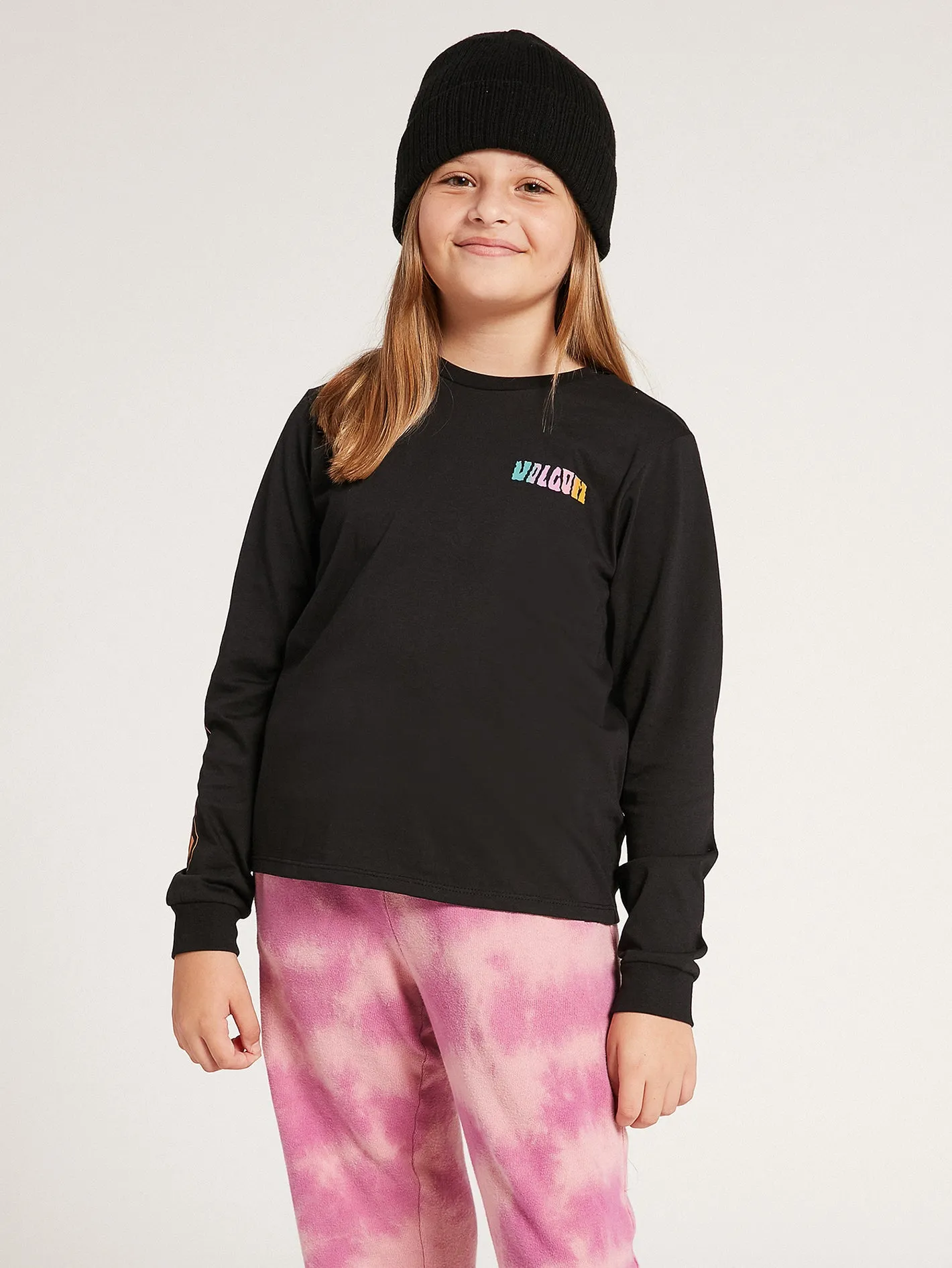 Girls Made From Stoke Long Sleeve Tee - Black sold by Volcom