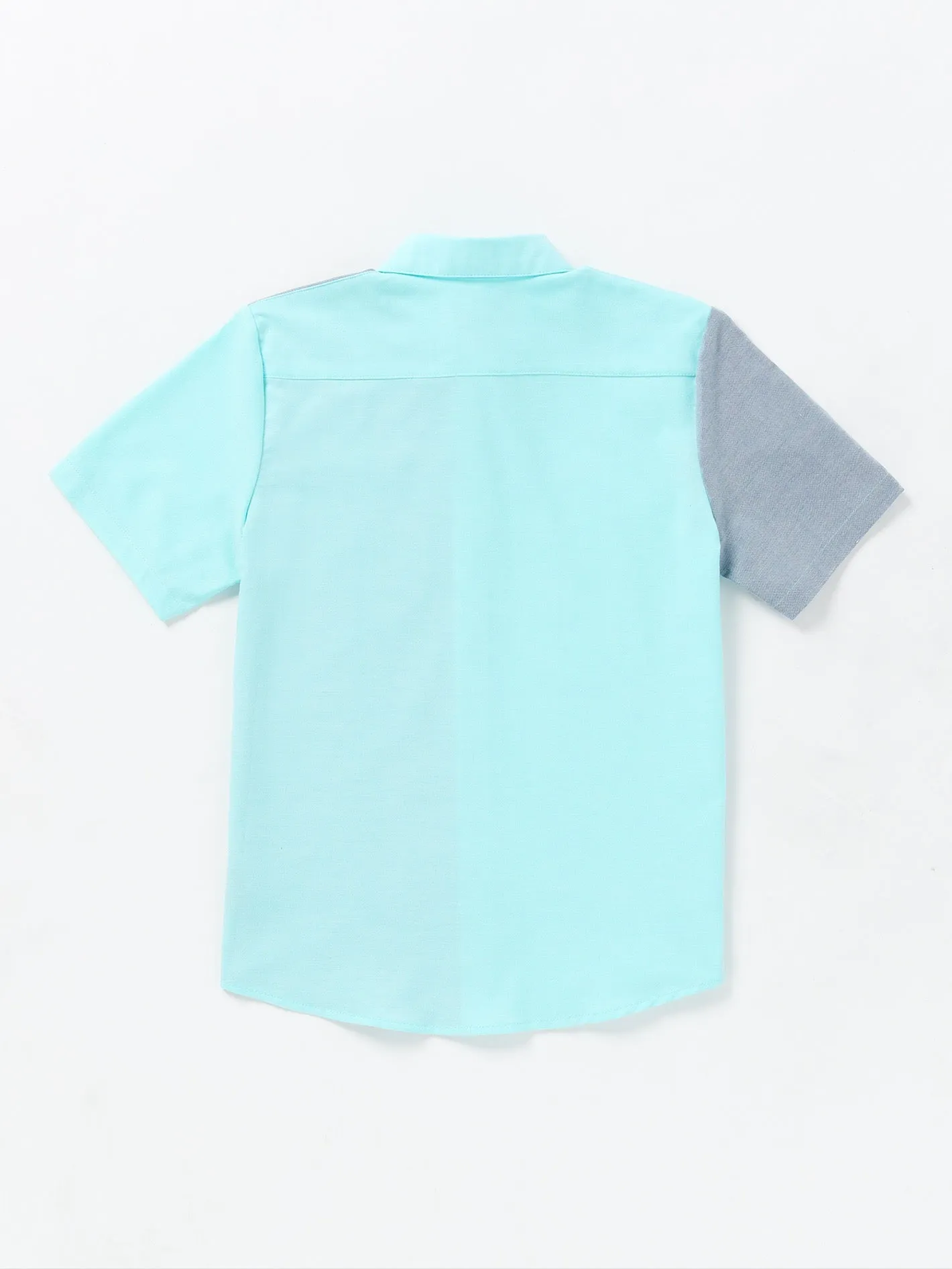 Big Boys Satostone Short Sleeve Shirt - Crete Blue sold by Volcom product image thumbnail 4