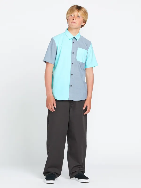Big Boys Satostone Short Sleeve Shirt - Crete Blue sold by Volcom