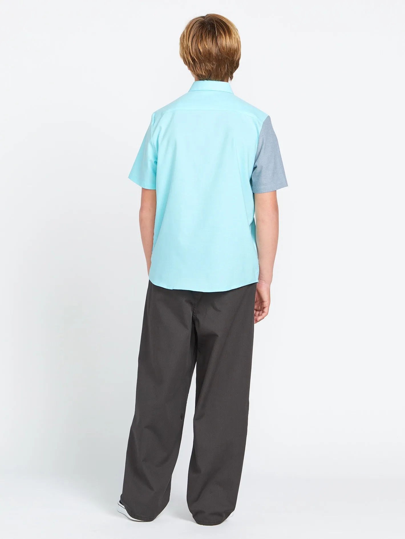 Big Boys Satostone Short Sleeve Shirt - Crete Blue sold by Volcom product image thumbnail 2