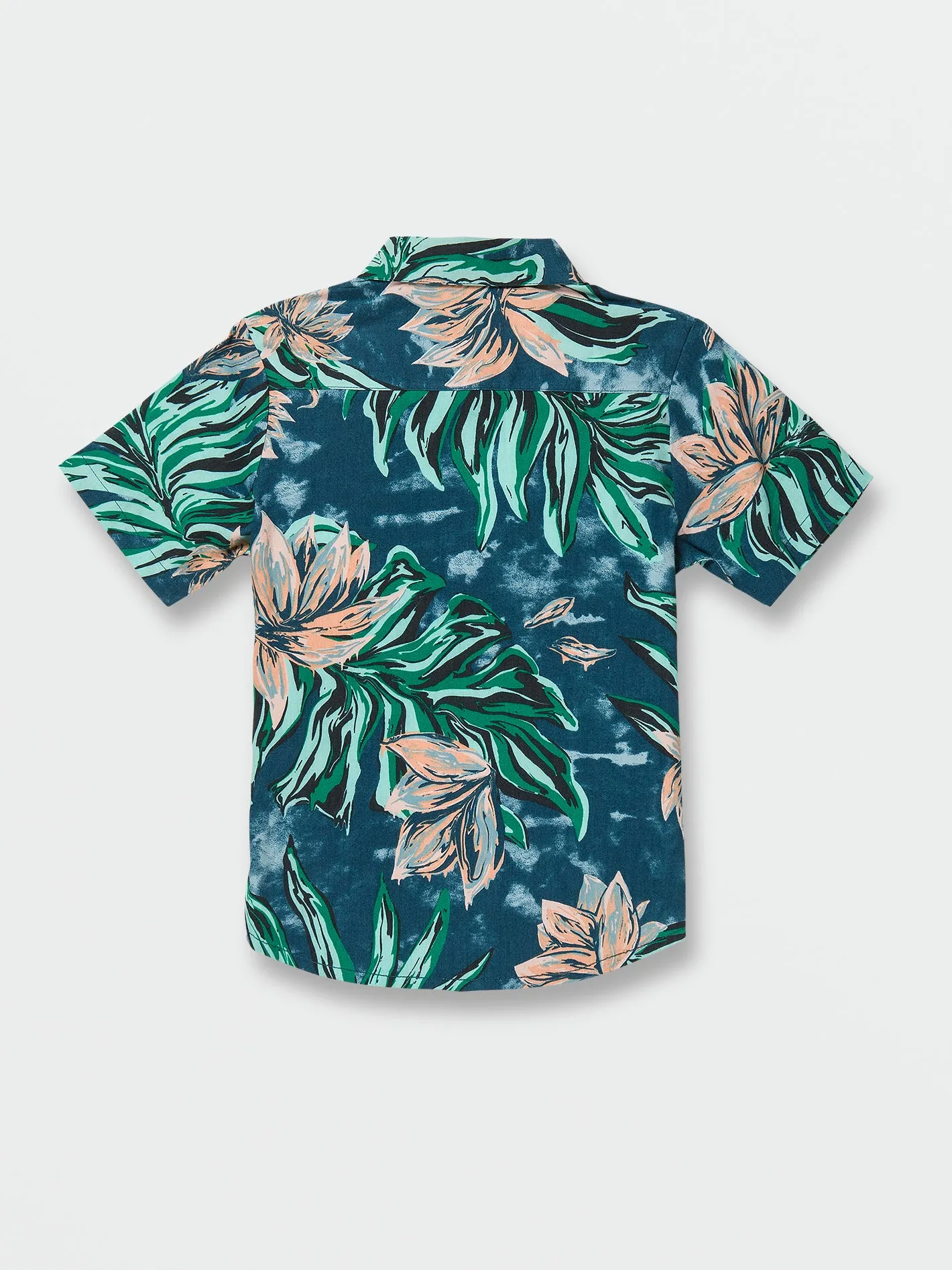 Little Boys Marble Floral Short Sleeve Shirt - Aged Indigo sold by Volcom product image thumbnail 5