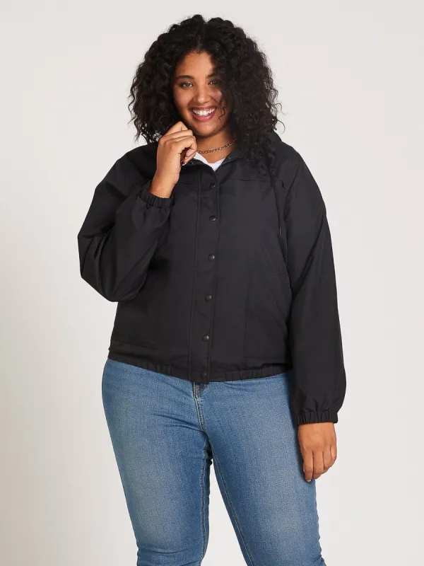 Enemy Stone Windbreaker Plus Size - Black sold by Volcom