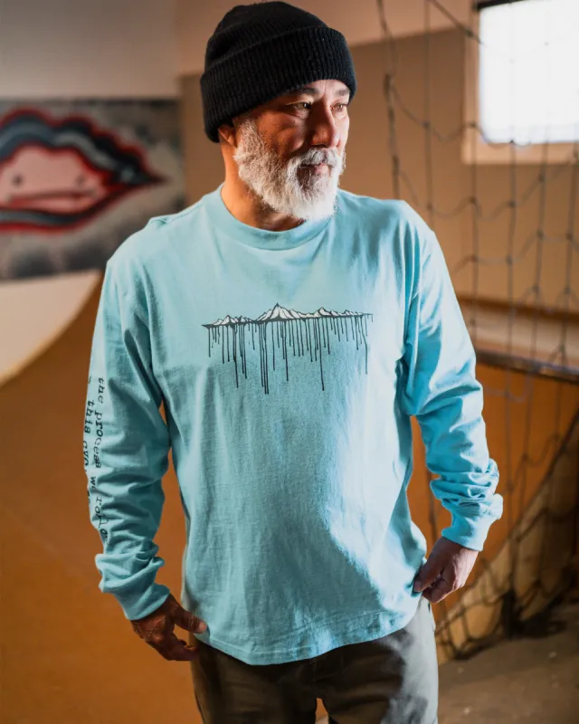Volcom Japan by Bryan Iguchi Long Sleeve Tee - Sea Blue sold by Volcom