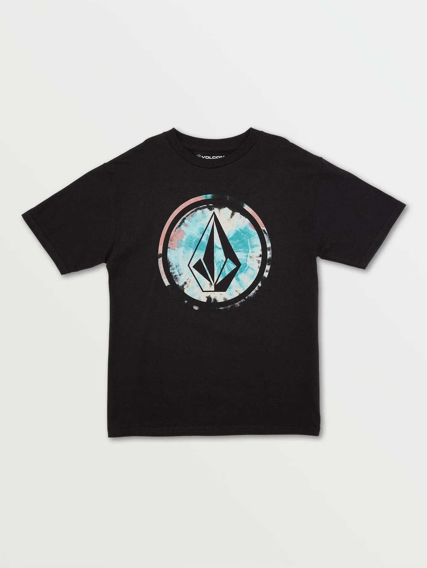 Big Boys Circle Stone Fill Short Sleeve Tee - Black Combo sold by Volcom