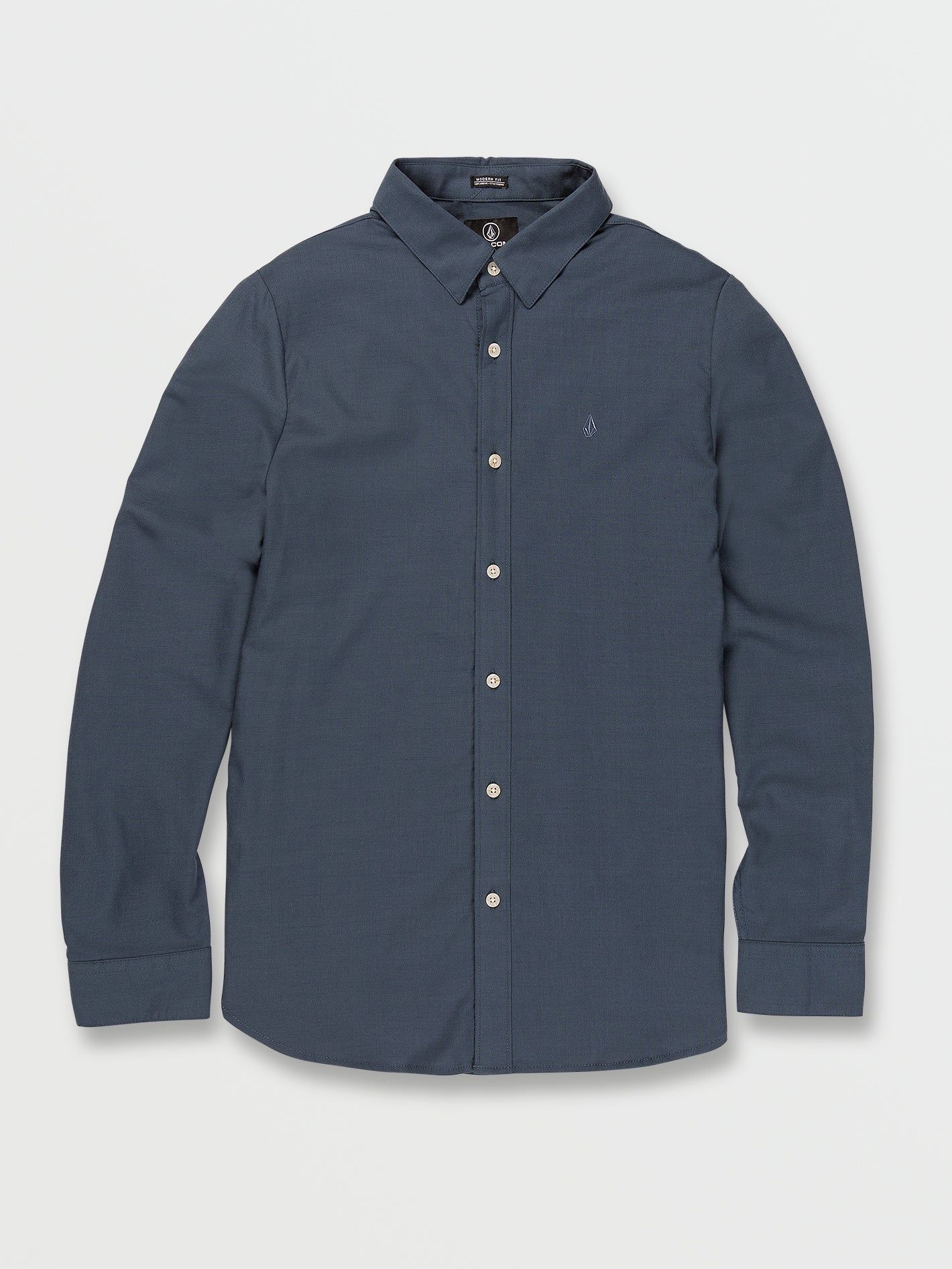 Oxford Stretch Long Sleeve Shirt - Marina Blue sold by Volcom