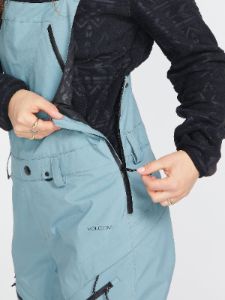 Womens Elm Stretch Gore Bib Overall - Green Ash (2022) sold by Volcom
