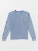 Big Boys Iconic Stone Plus Long Sleeve Tee - Denim sold by Volcom
