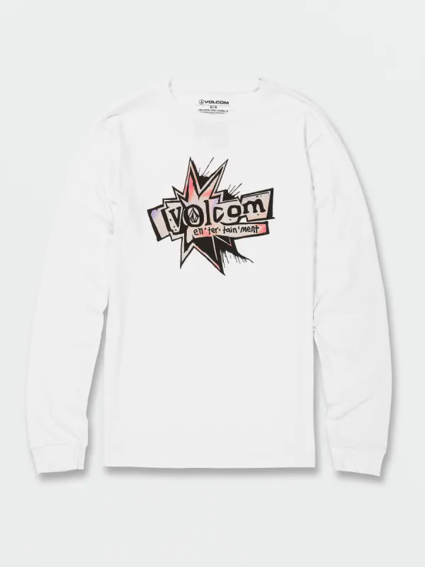 Volcom Entertainment Long Sleeve Tee - White sold by Volcom