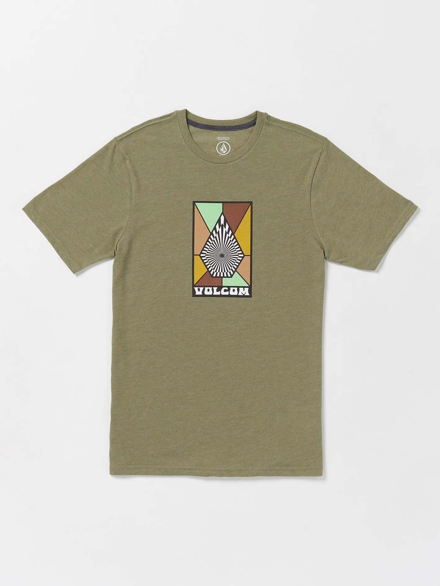 Mosiac Short Sleeve Tee - Thyme Green Heather sold by Volcom