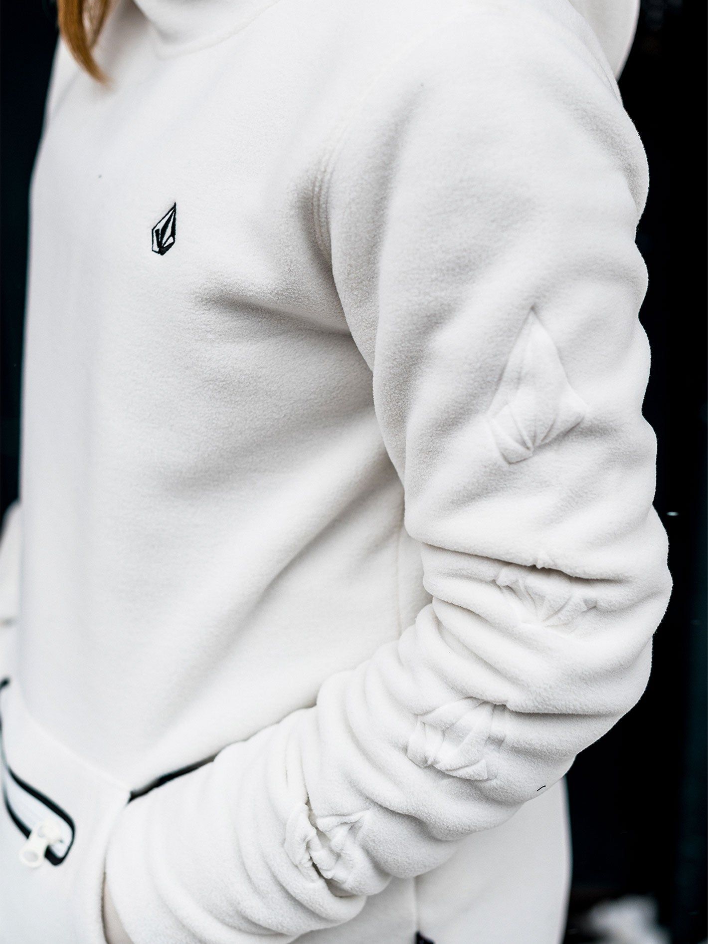 Womens Polartec Mid Hoody - Bone (2022) sold by Volcom product image thumbnail 2