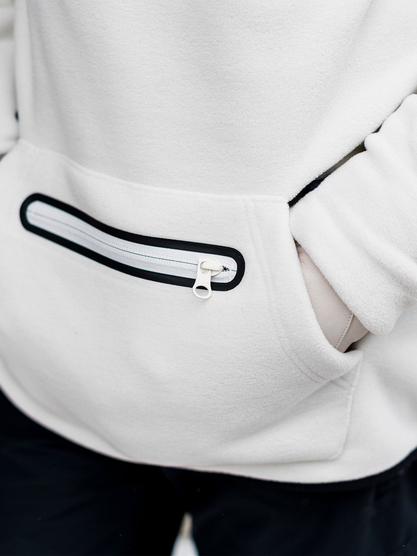 Womens Polartec Mid Hoody - Bone (2022) sold by Volcom product image thumbnail 3