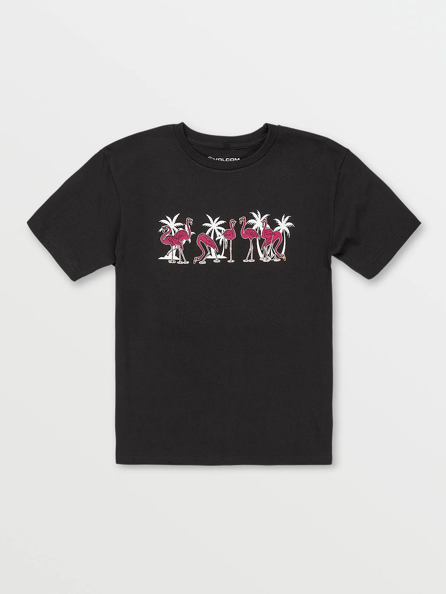 Little Boys Flamingbros Short Sleeve Shirt - Black sold by Volcom