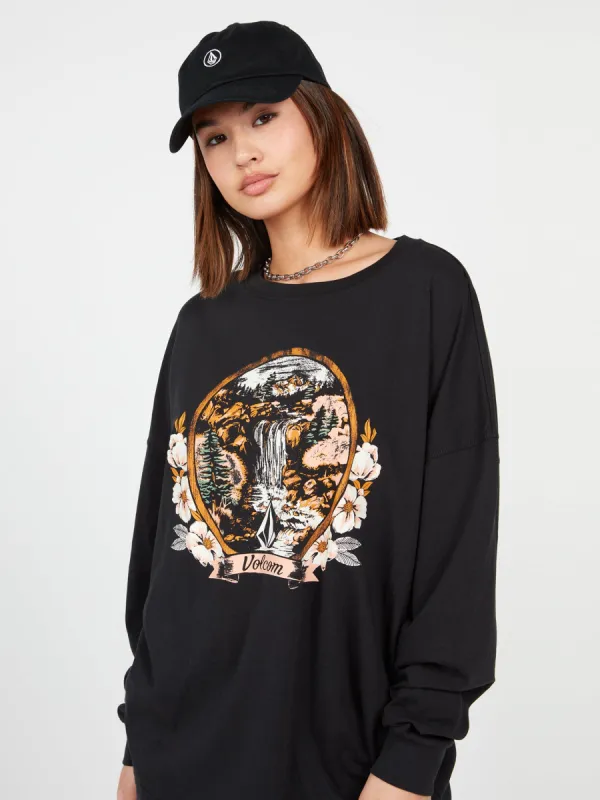 Werking Doubles Long Sleeve Tee - Black sold by Volcom