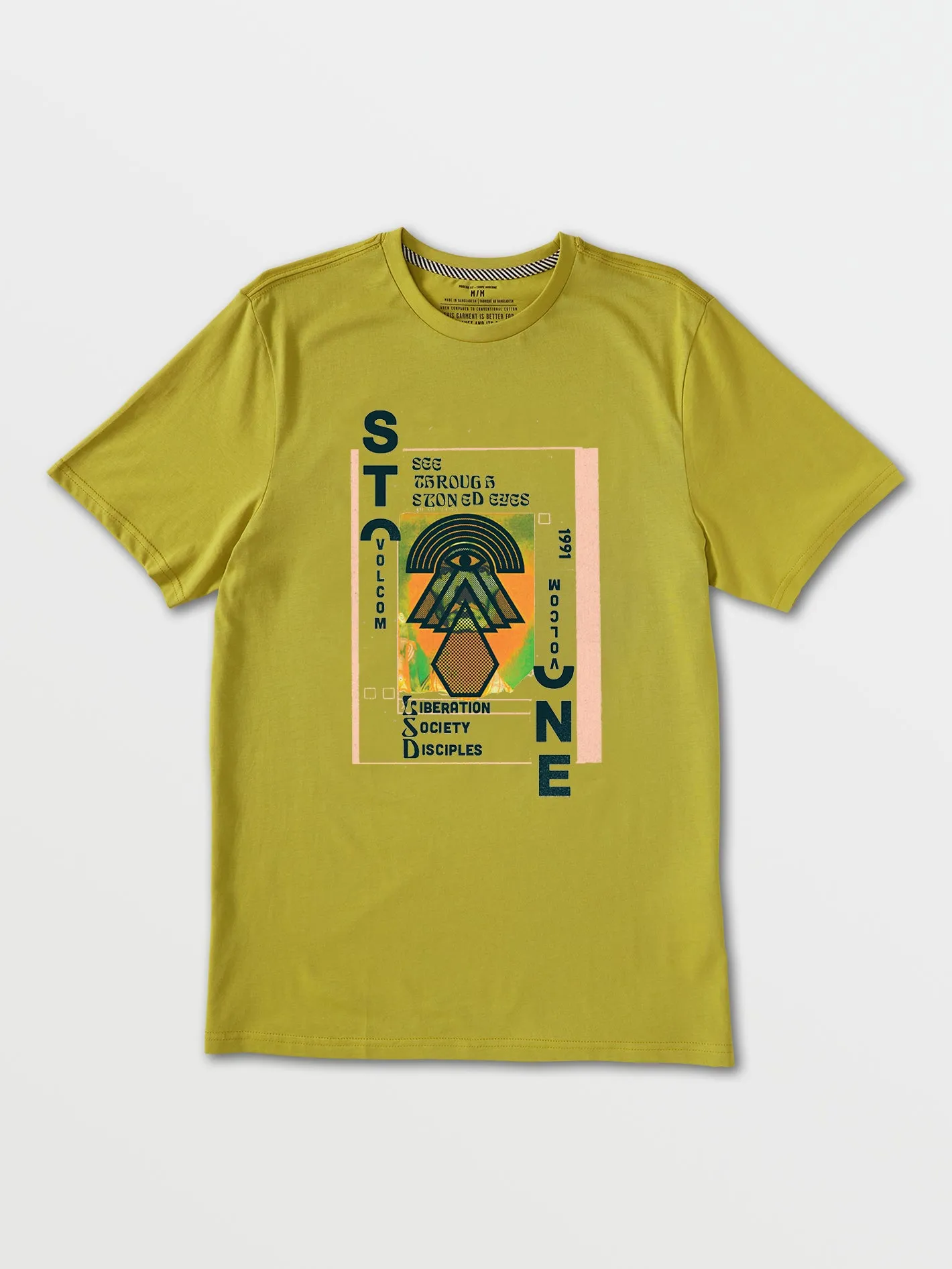 Acid Text Short Sleeve Tee - Oasis sold by Volcom