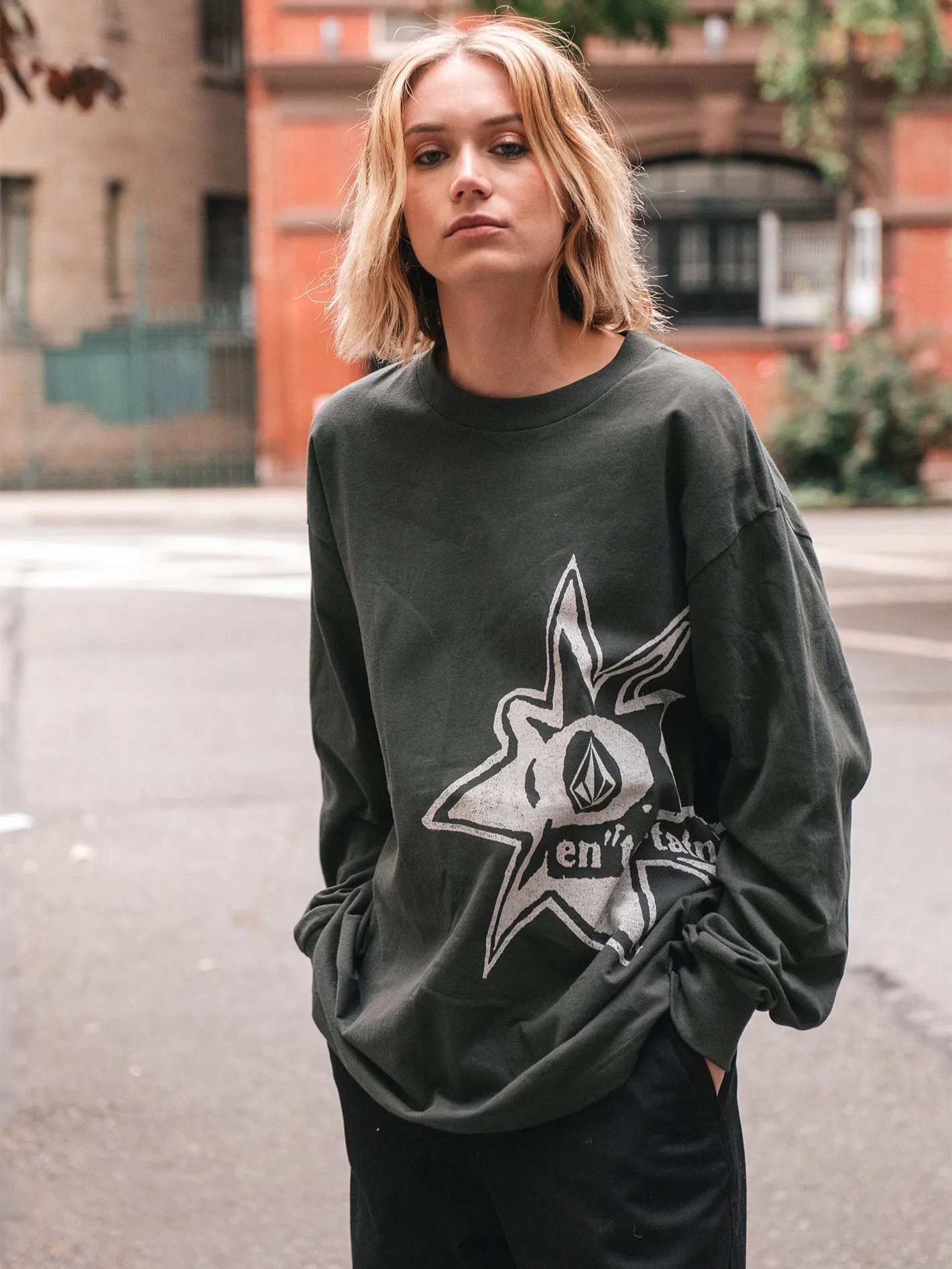 Volcom Entertainment Stone Burst Long Sleeve Tee - Stealth sold by Volcom product image thumbnail 4