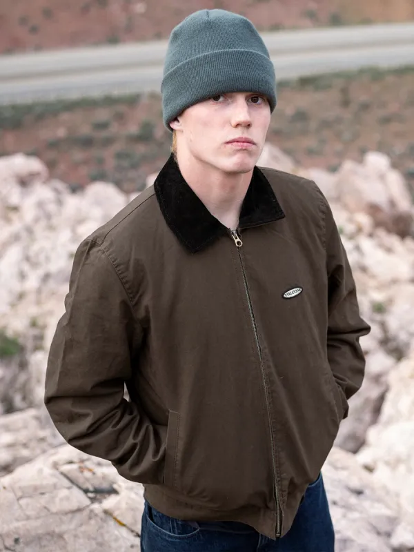 Voider Lined Jacket - Dark Brown sold by Volcom