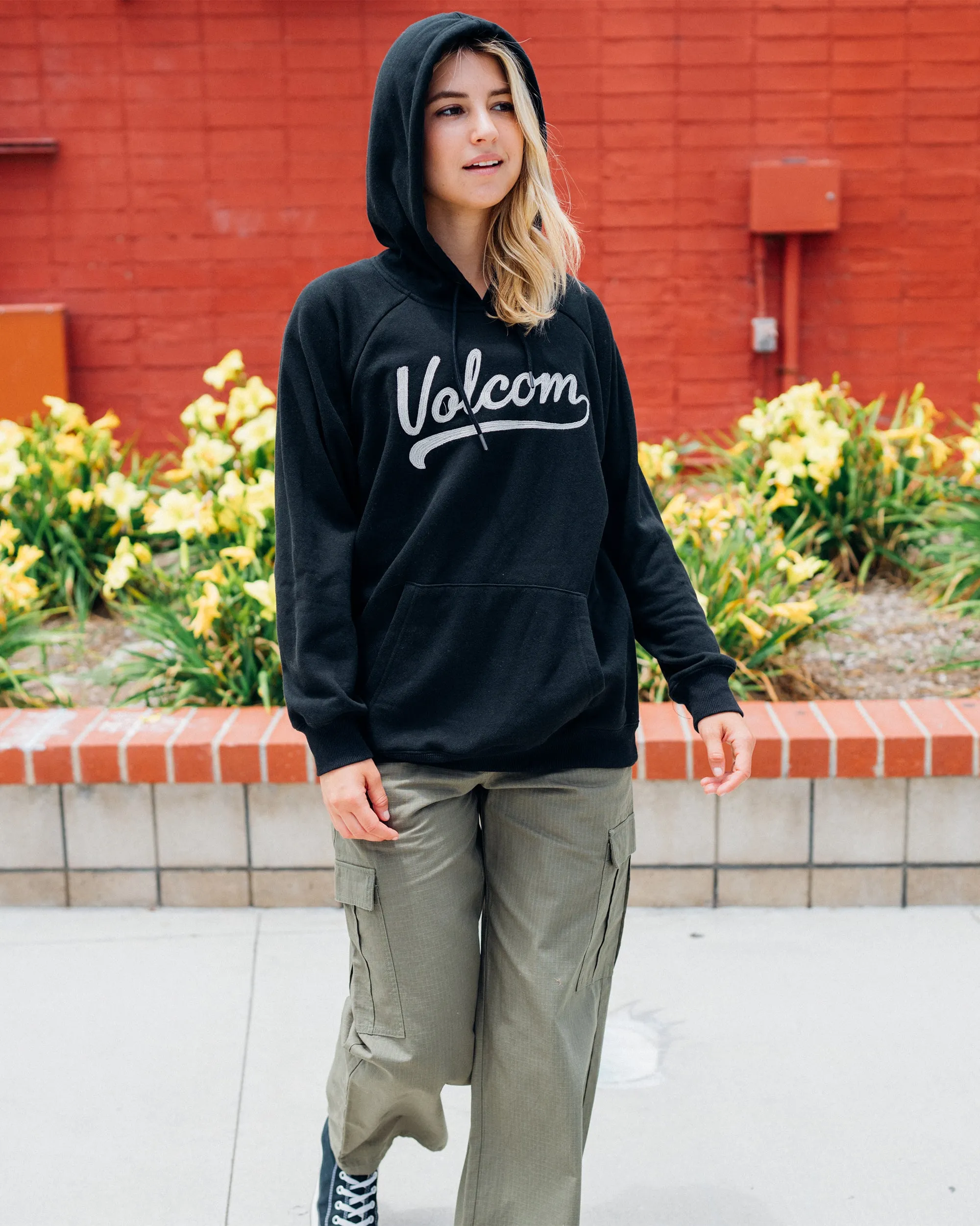 Truly Stoked Boyfriend Pullover Hoodie - Black sold by Volcom product image thumbnail 2