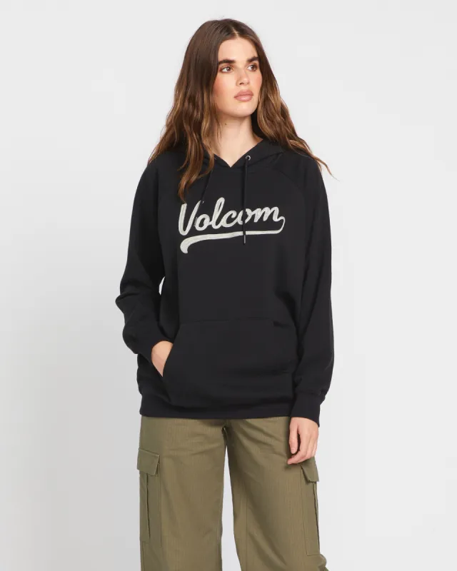 Truly Stoked Boyfriend Pullover Hoodie - Black sold by Volcom
