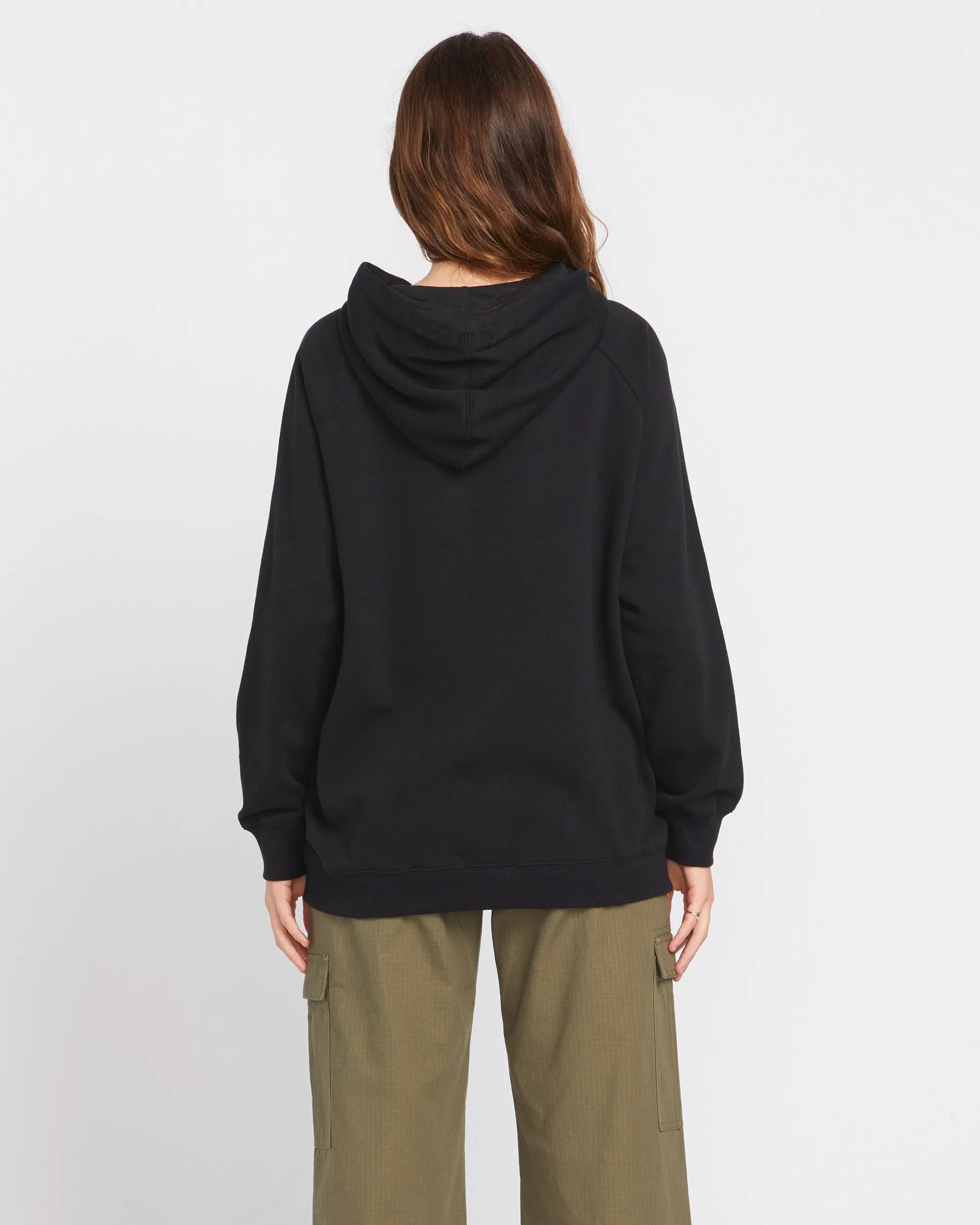 Truly Stoked Boyfriend Pullover Hoodie - Black sold by Volcom product image thumbnail 4