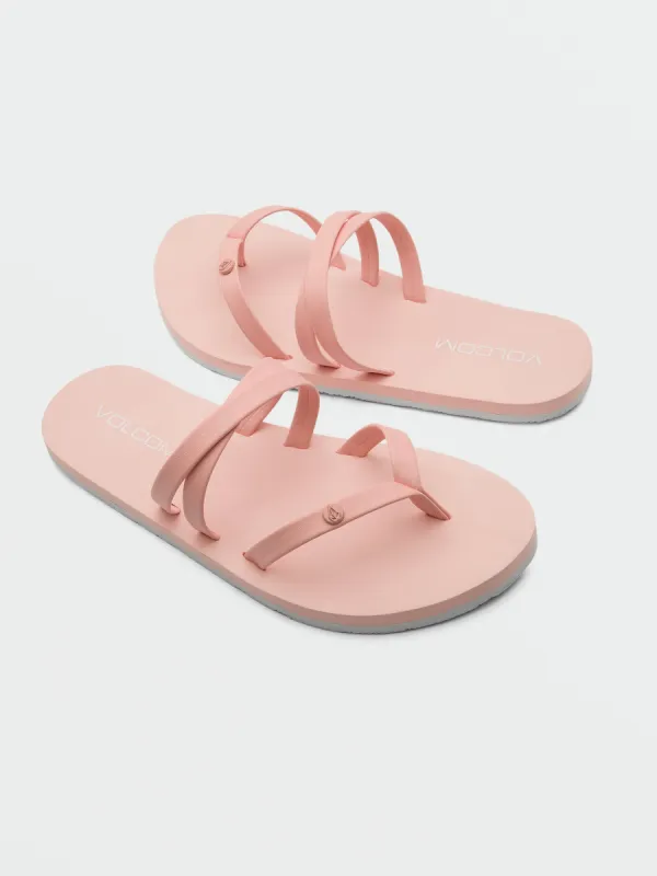 Girls Easy Breezy Big Youth Sandals - Melon made by Volcom