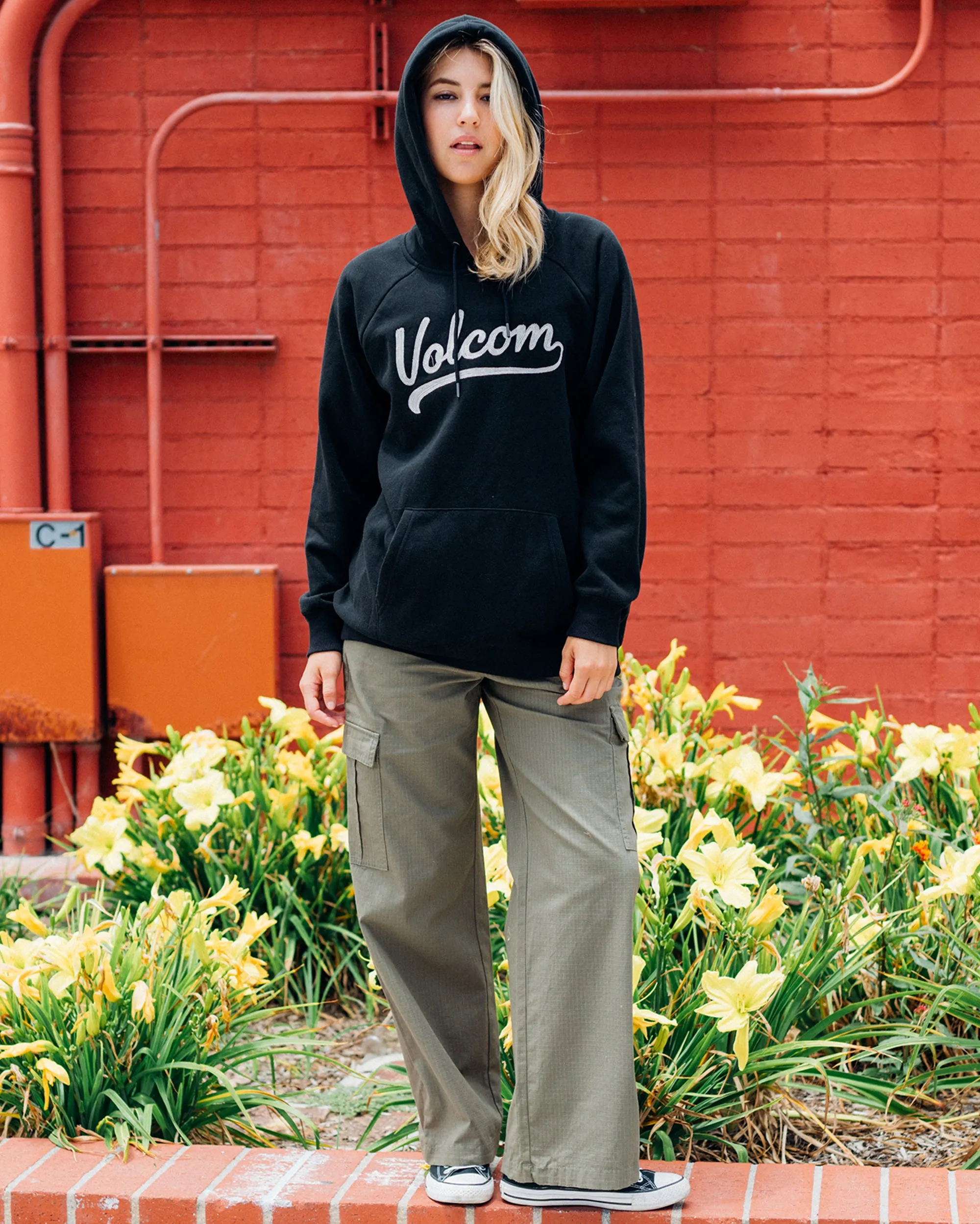 Truly Stoked Boyfriend Pullover Hoodie - Black sold by Volcom product image thumbnail 3