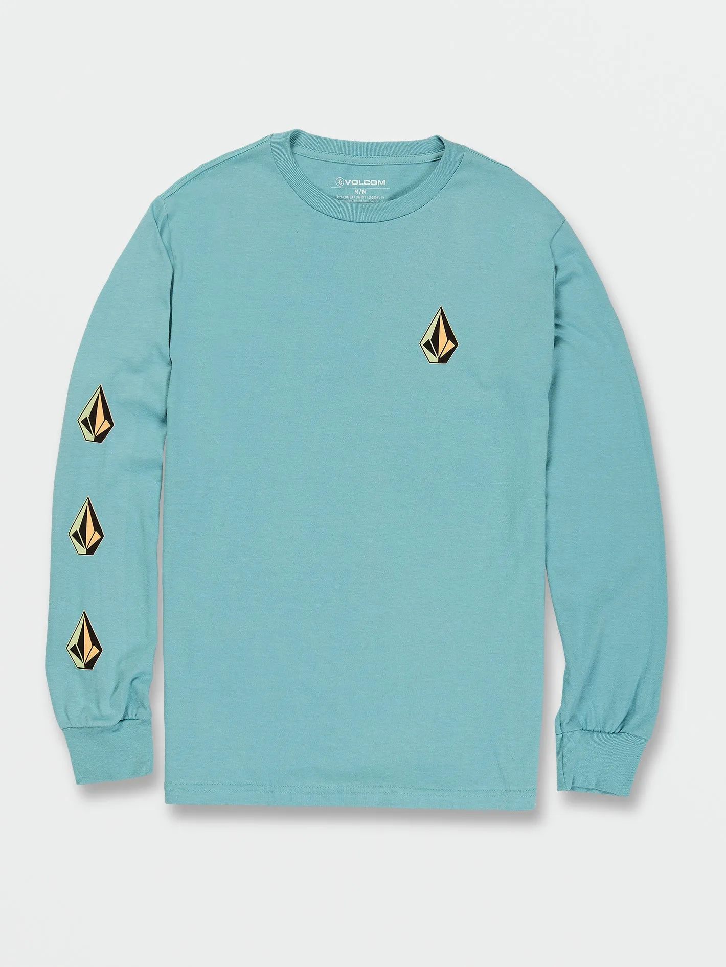 Iconic Stone Long Sleeve Tee - Cali Blue Heather sold by Volcom