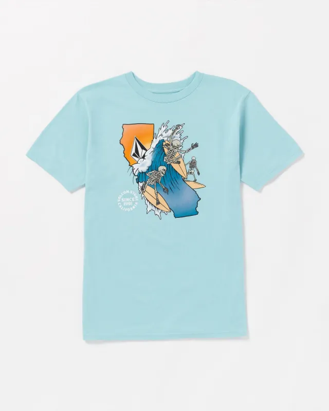 Cali Ripper Short Sleeve Tee - Sea Blue sold by Volcom