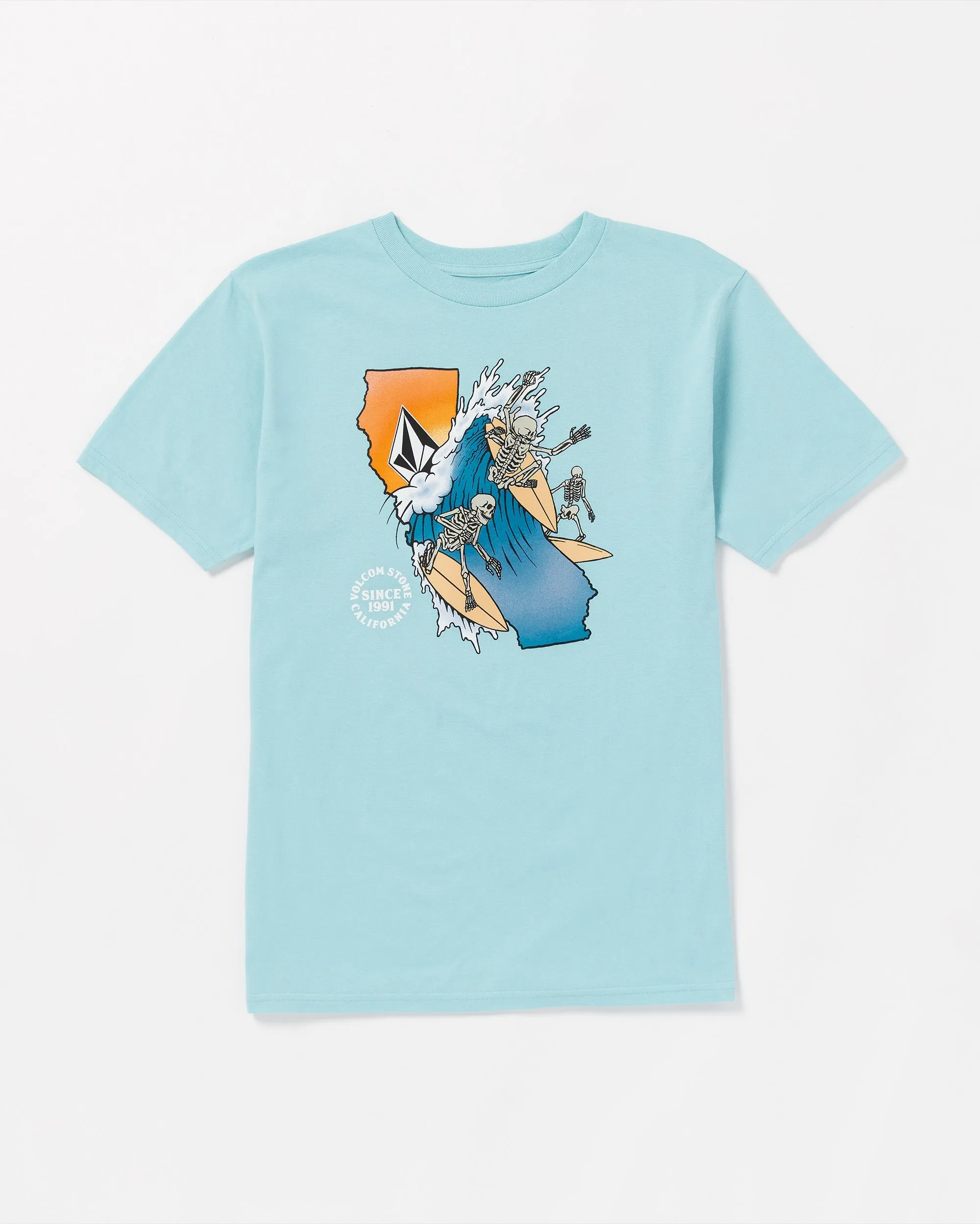 Cali Ripper Short Sleeve Tee - Sea Blue sold by Volcom