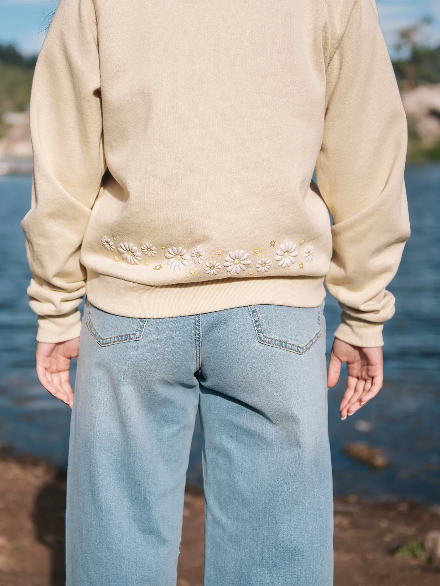 Truly Deal Crew Sweatshirt - Khaki sold by Volcom product image thumbnail 2