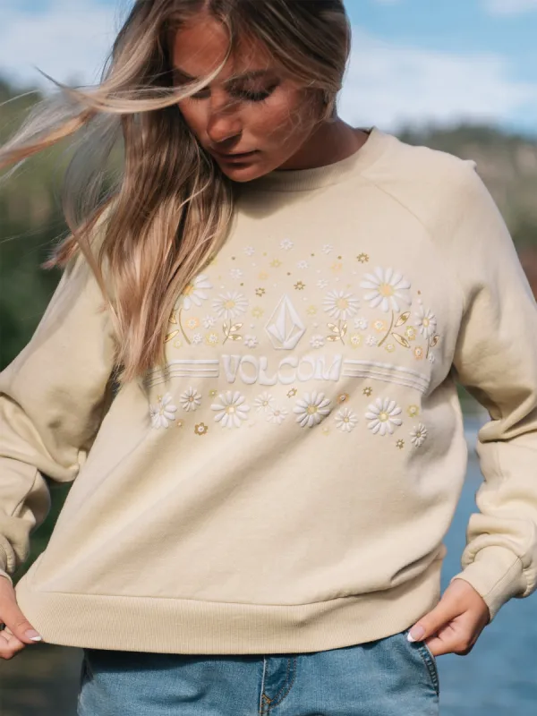 Truly Deal Crew Sweatshirt - Khaki sold by Volcom