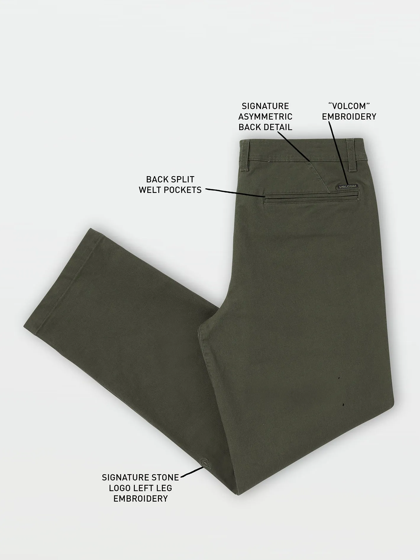 Skate Vitals Grant Taylor Pants - Squadron Green sold by Volcom product image thumbnail 4