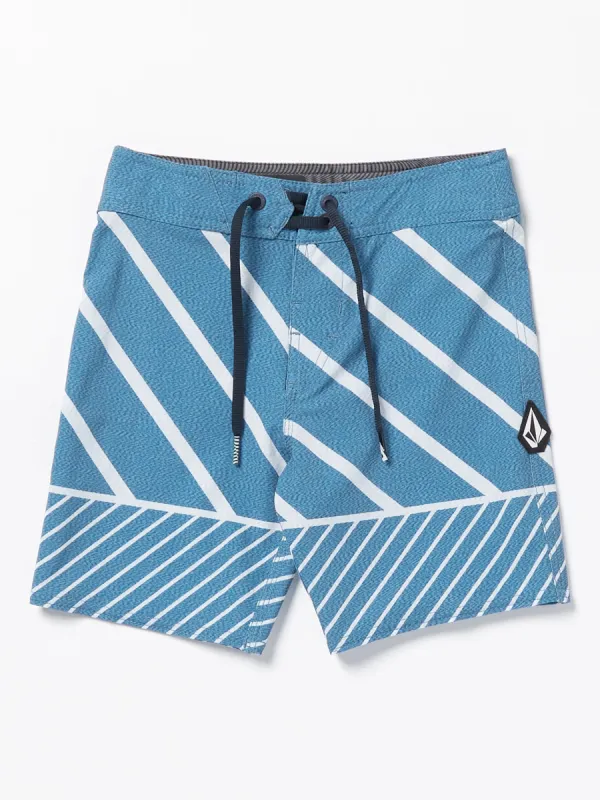 Little Boys Quarta Static Trunks - Indigo Ridge made by Volcom