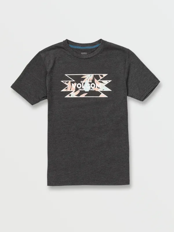 Big Boys Shamanta Short Sleeve Tee - Dark Black Heather sold by Volcom