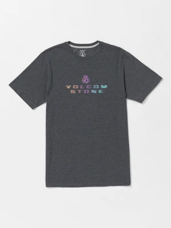 Peaker Short Sleeve Tee - Dark Black Heather sold by Volcom