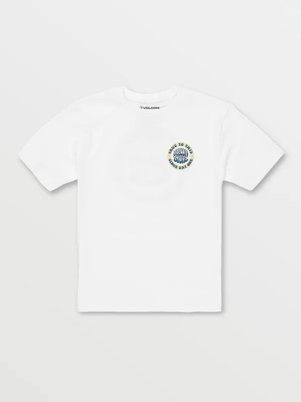 Little Boys Established 1991 Short Sleeve Tee - White sold by Volcom