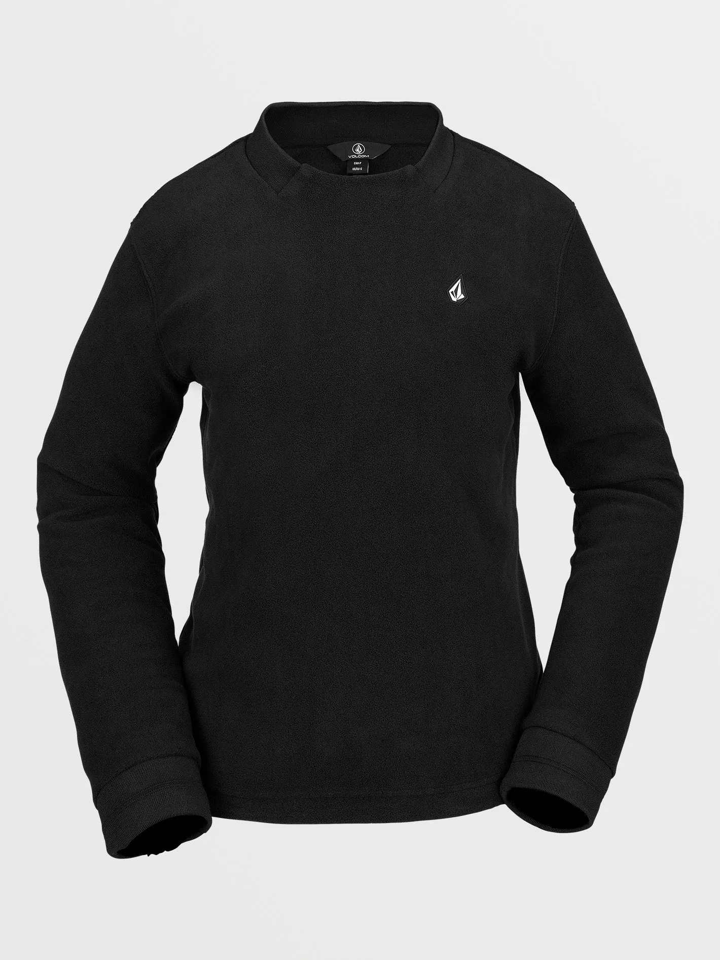 Womens Polar Fleece Crew Pullover - Black sold by Volcom