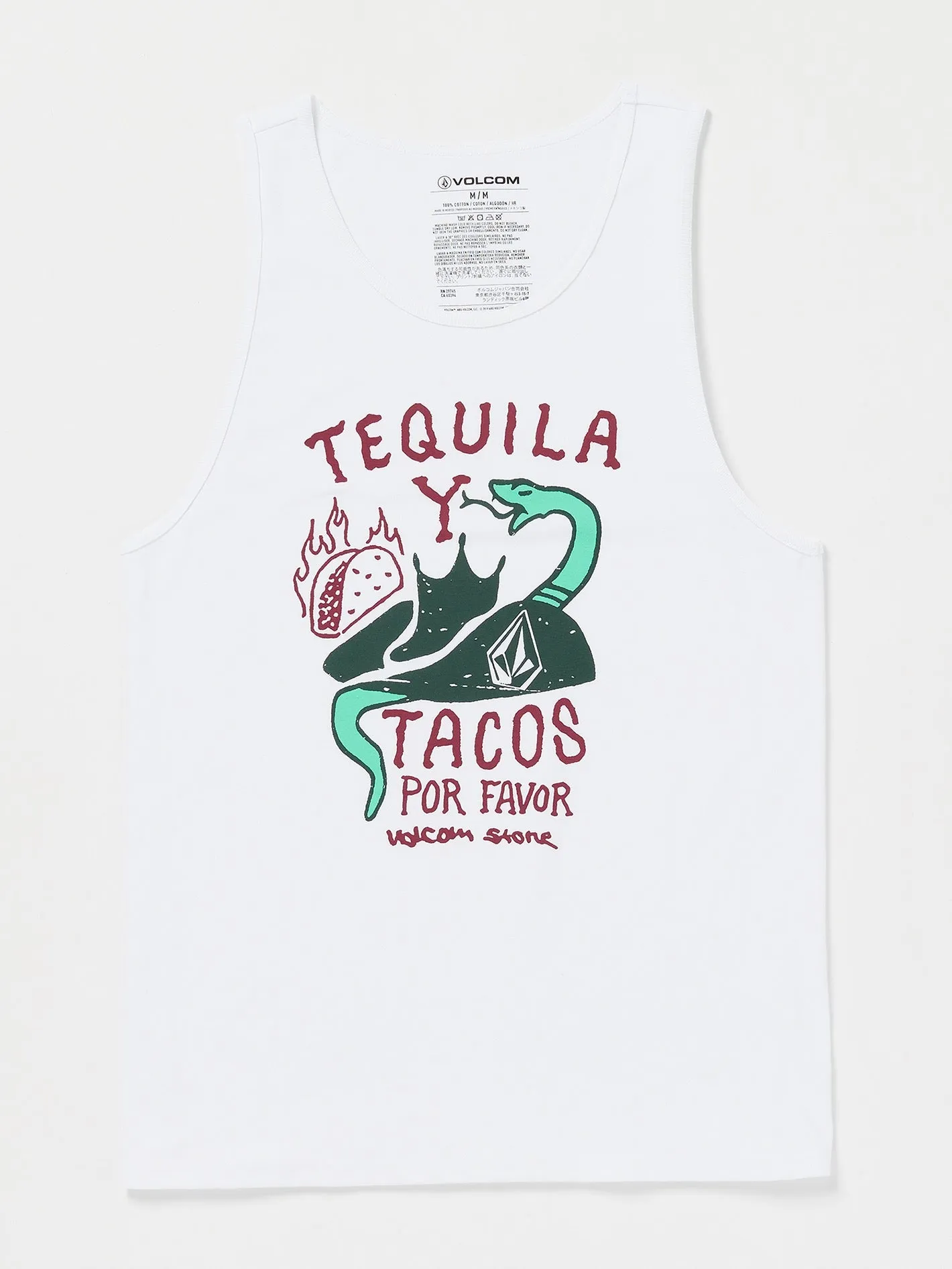 Porfavour Tank - White sold by Volcom