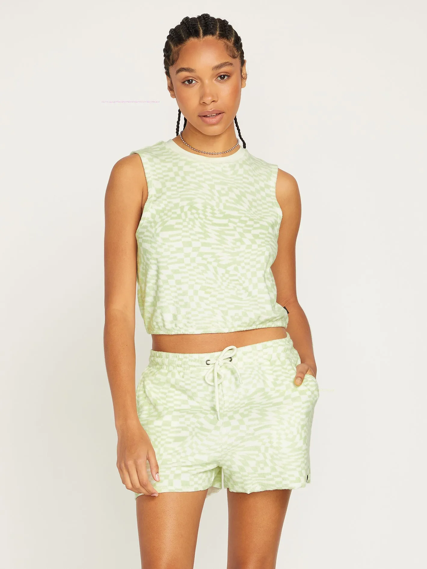 Lived In Outdoors Terry Tank - Sage sold by Volcom product image thumbnail 2