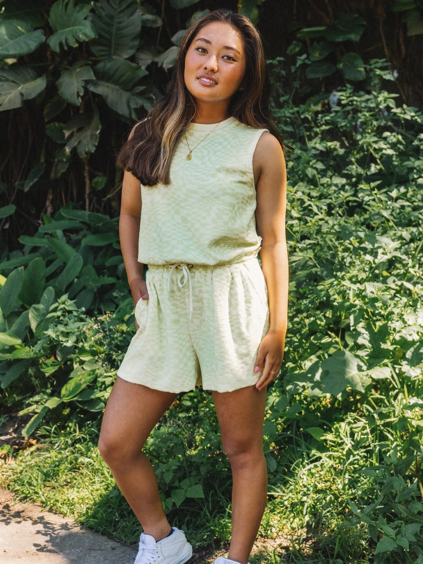 Lived In Outdoors Terry Tank - Sage sold by Volcom
