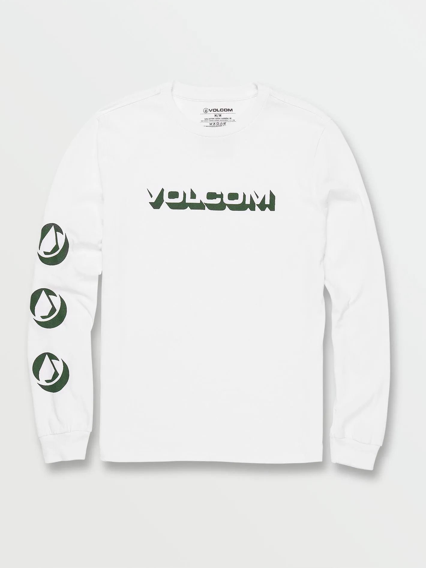 Stone Void Long Sleeve Tee - White sold by Volcom