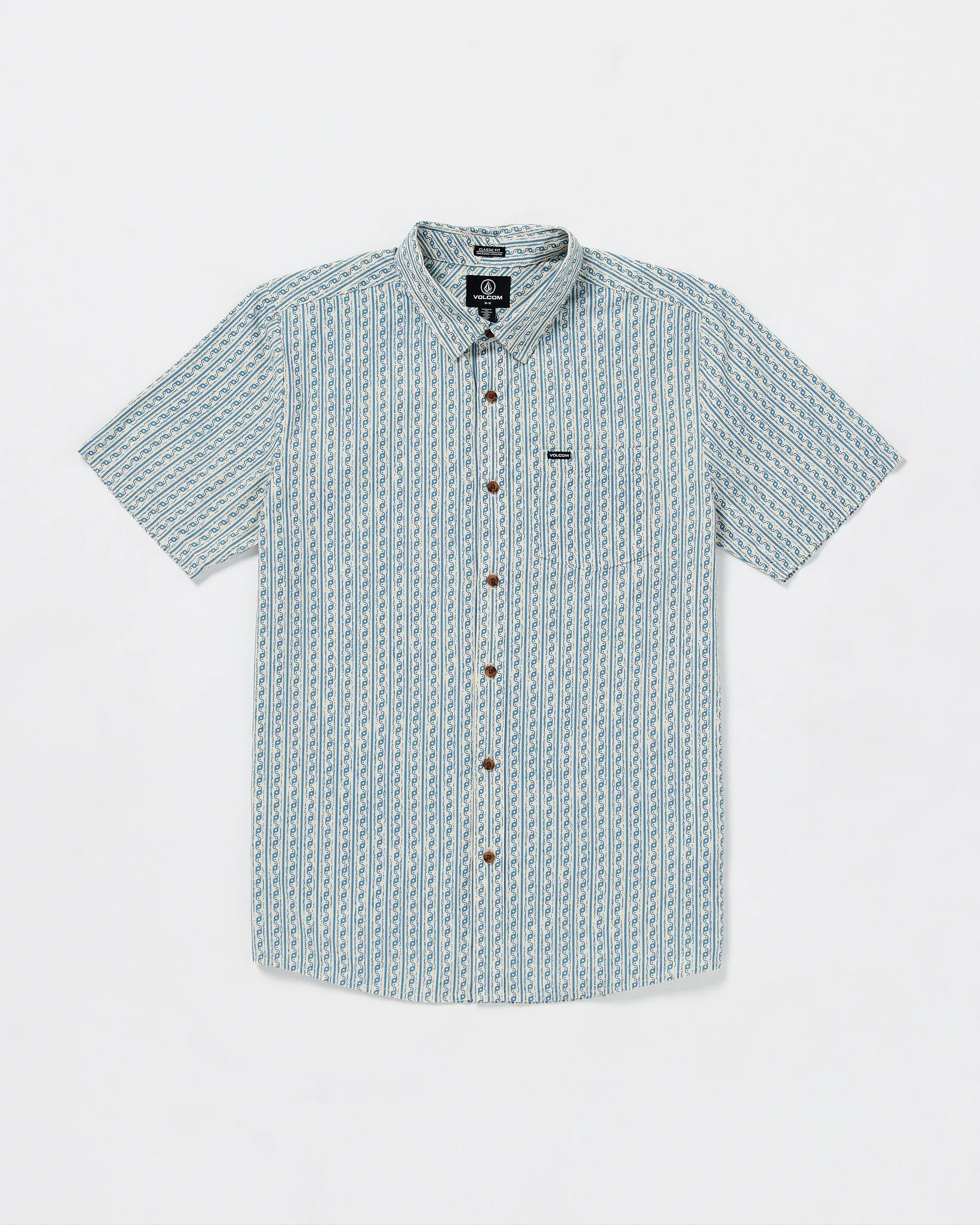 Scaler Stone Woven Short Sleeve Shirt - Dirty White sold by Volcom