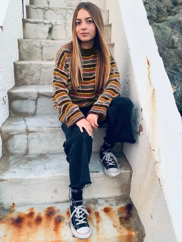 Girls Bubble Tea Sweater - Dark Chocolate made by Volcom