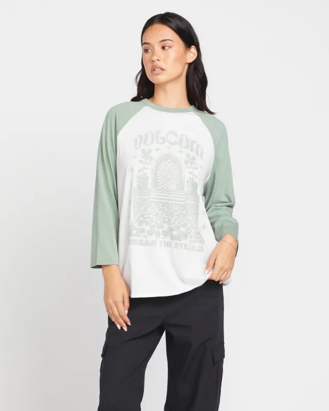 Pitch It To Me Long Sleeve Tee - Sea Glass sold by Volcom