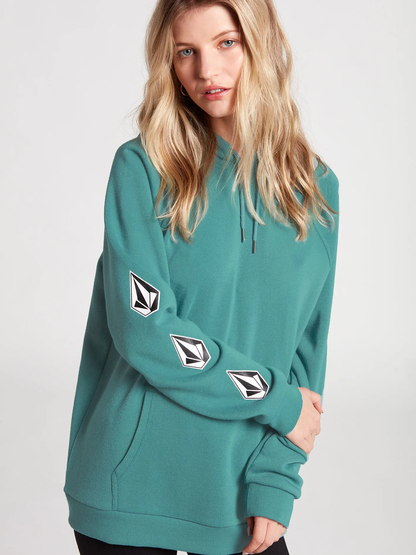 Iconic Stone Hoodie - Laguna Blue sold by Volcom product image thumbnail 3