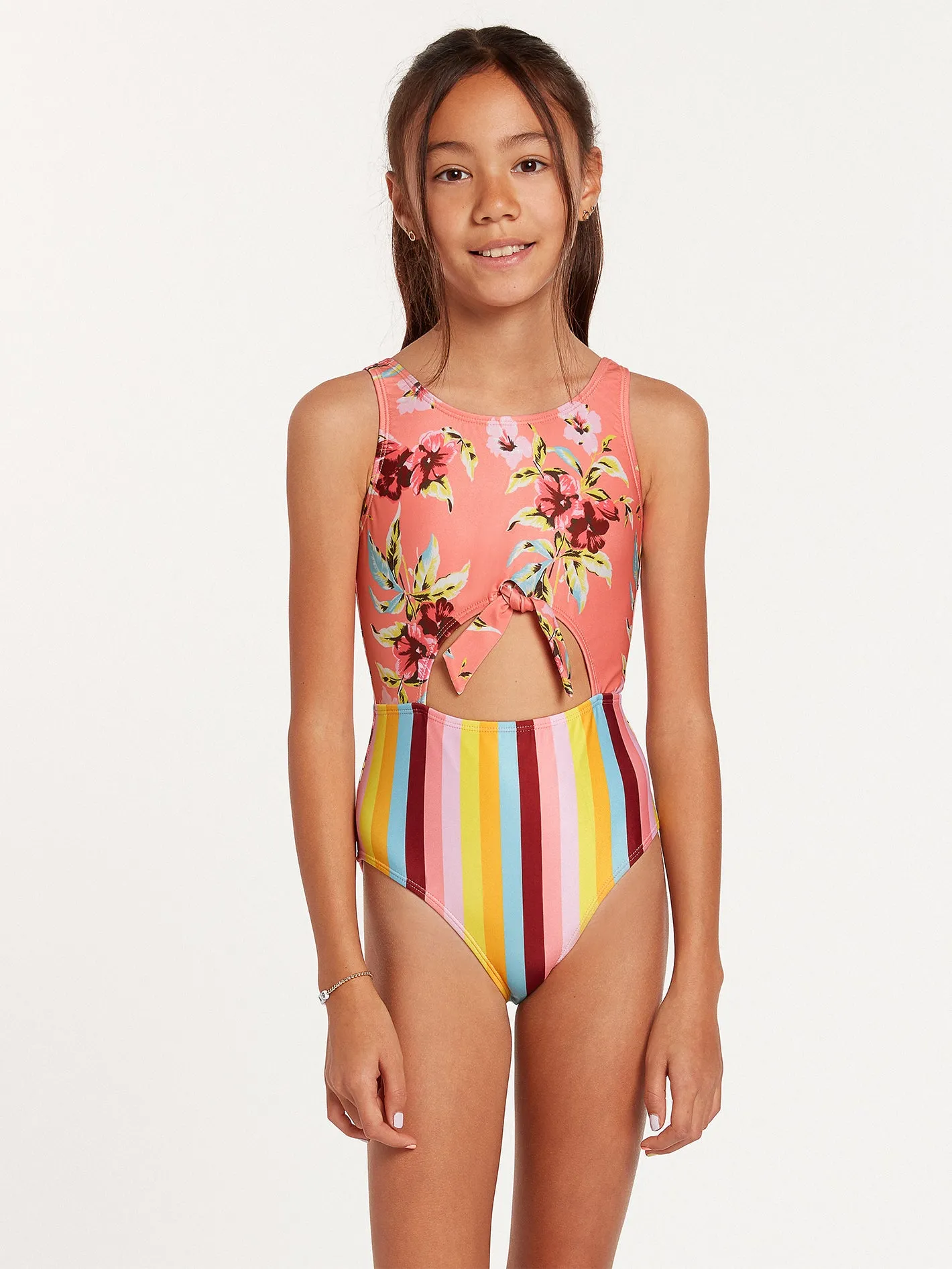Big Girls Bloomin On Up One-Piece - Multi sold by Volcom