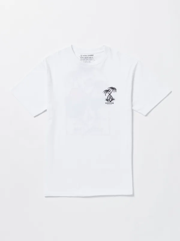 Big Boys Glassy Daze Short Sleeve Tee - White sold by Volcom