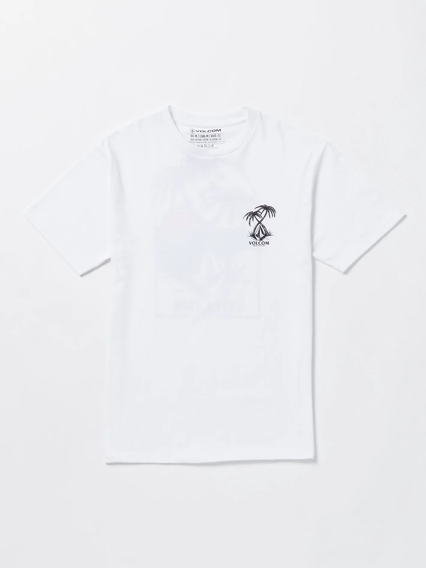 Big Boys Glassy Daze Short Sleeve Tee - White sold by Volcom