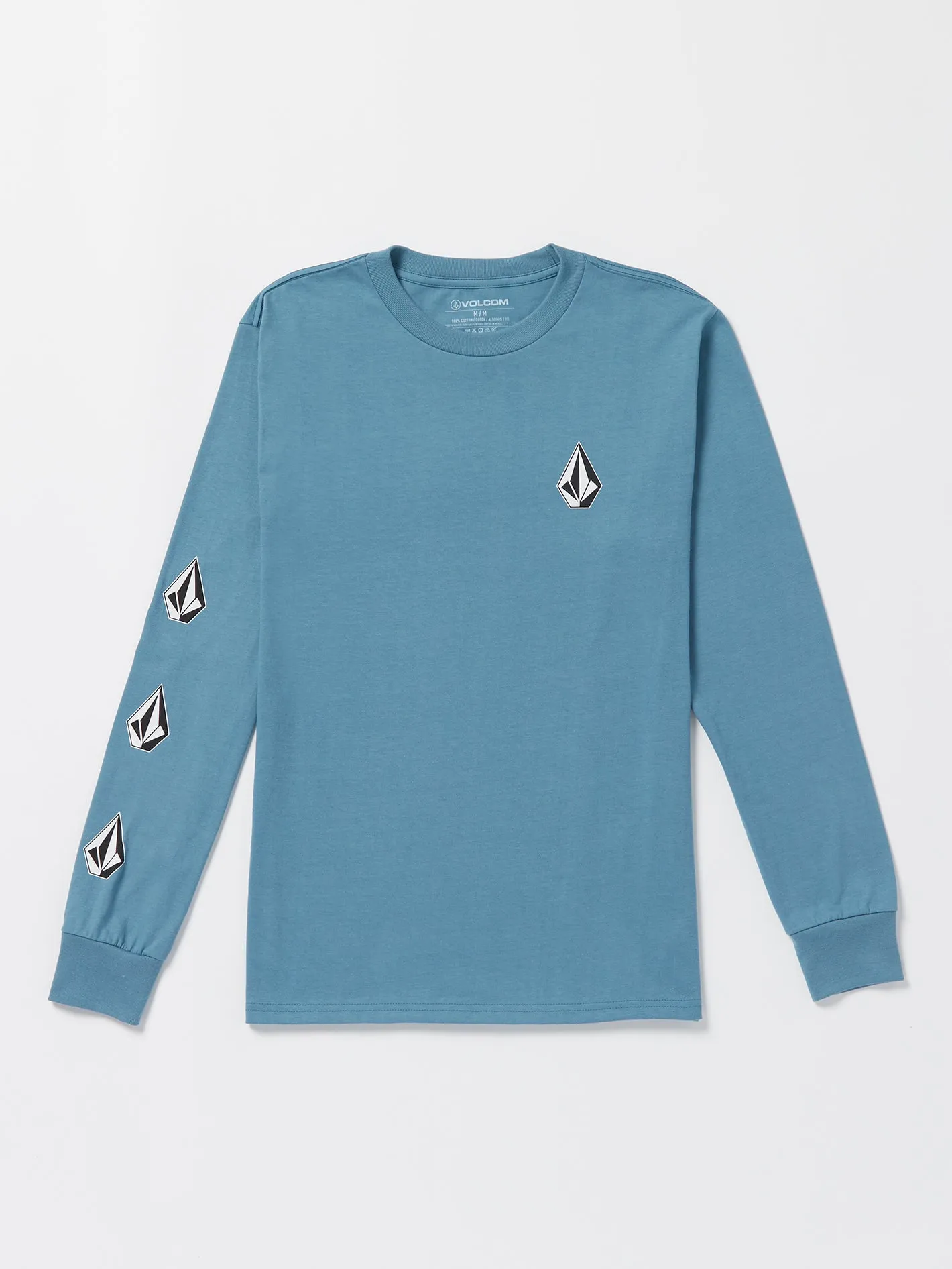 Iconic Stone Long Sleeve Tee- Indigo Ridge sold by Volcom